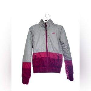 Nike 6.0 Women Reversible Quilted Puffer Jacket Red/light Bone Small 541433-604